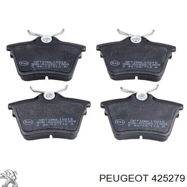 Задні гальмівні колодки 425279 Peugeot/Citroen