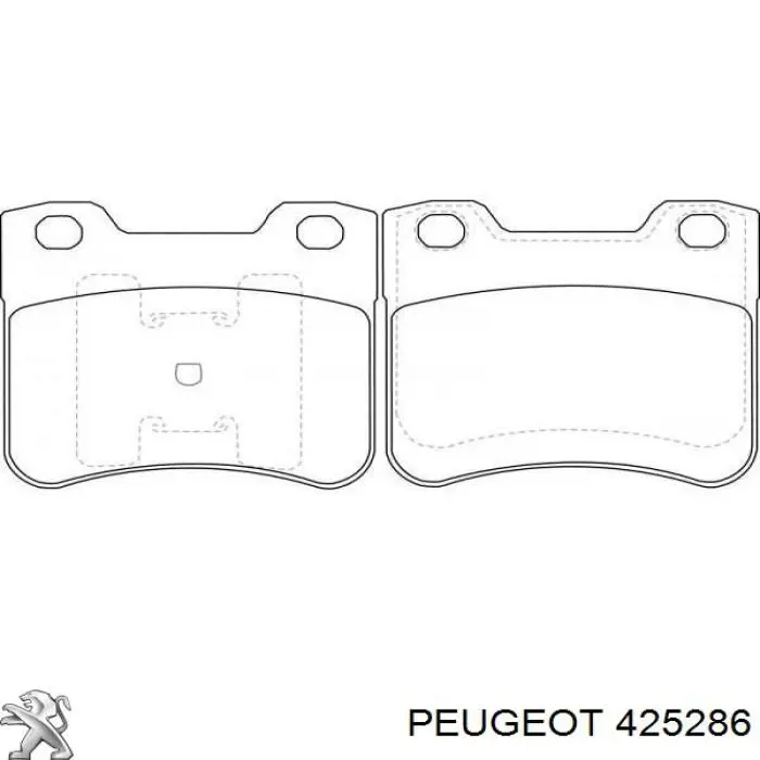 Передні тормозні колодки 425286 Peugeot/Citroen