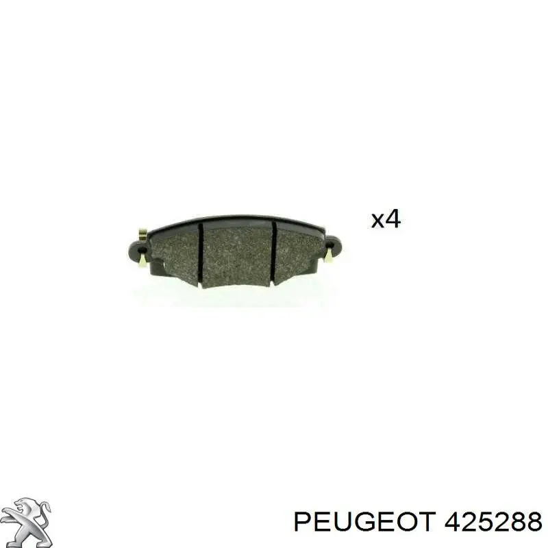 425288 Peugeot/Citroen колодки гальмівні передні, дискові