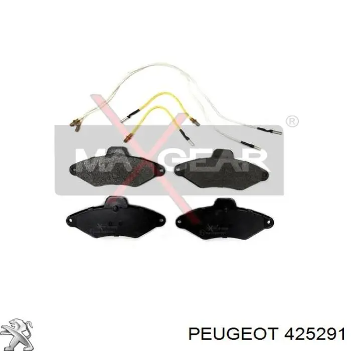 Купити 425291 Peugeot/Citroen Колодки гальмівні передні, дискові