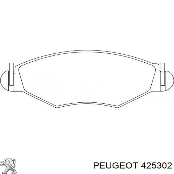 Купити 425302 Peugeot/Citroen Колодки гальмівні передні, дискові