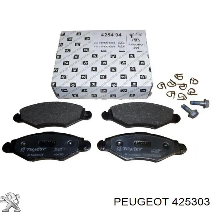 Купити 425303 Peugeot/Citroen Колодки гальмівні передні, дискові