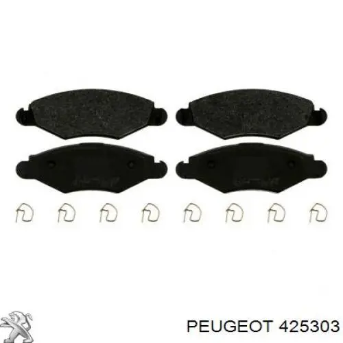 Гальмівні колодки Peugeot/Citroen 425303 ціна, від 17.56 USD