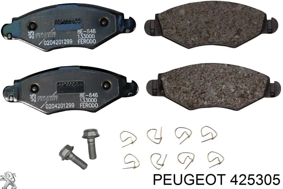 Купити 425305 Peugeot/Citroen Колодки гальмівні передні, дискові
