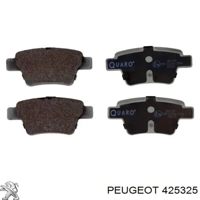 Колодки гальмові задні, дискові 425325 Peugeot/Citroen