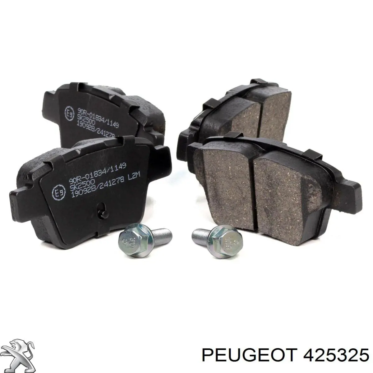 Задні гальмівні колодки 425325 Peugeot/Citroen