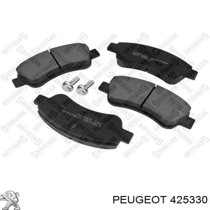 425330 Peugeot/Citroen колодки гальмівні передні, дискові