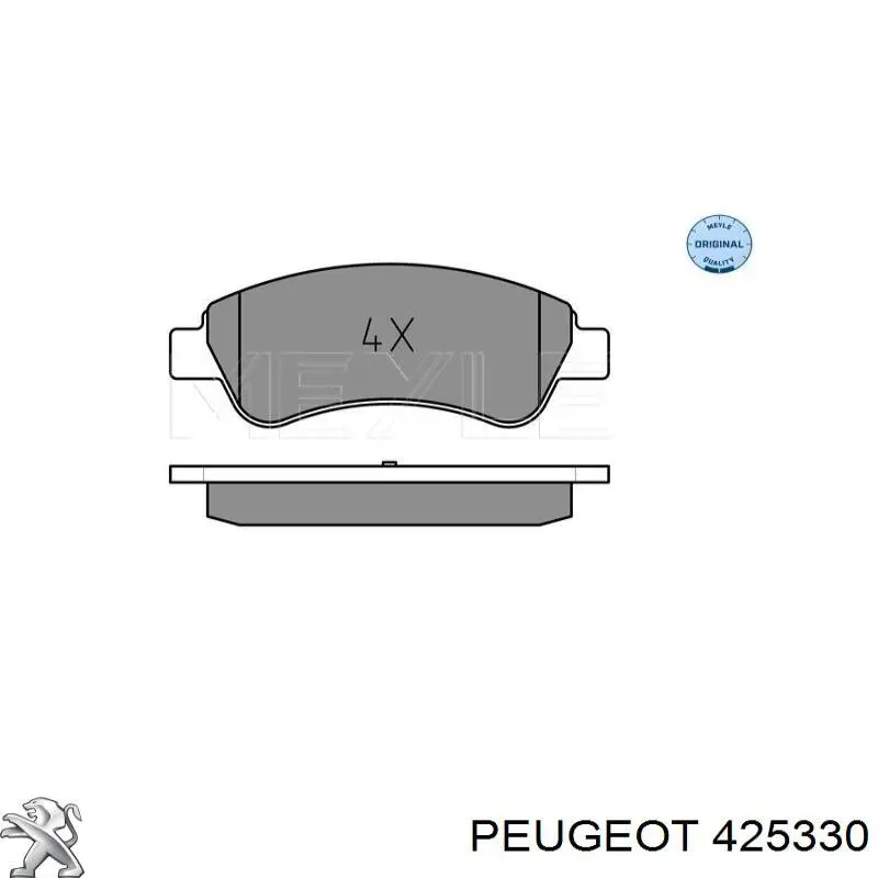 425330 Peugeot/Citroen Передні гальмівні колодки