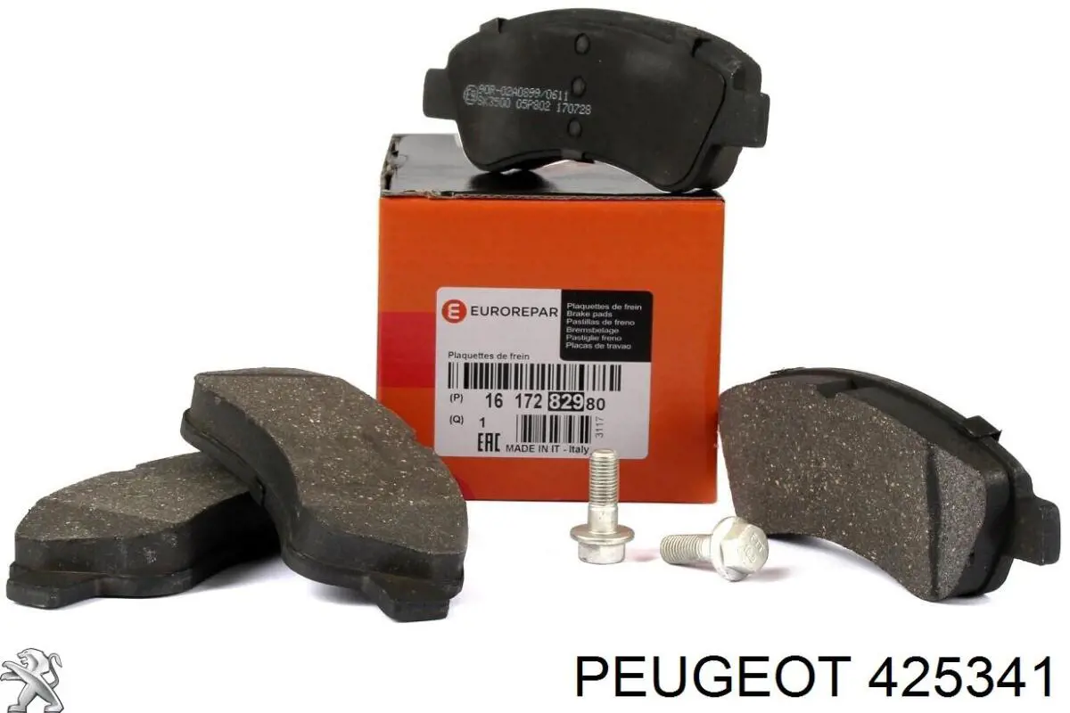 425341 Peugeot/Citroen колодки гальмівні передні, дискові