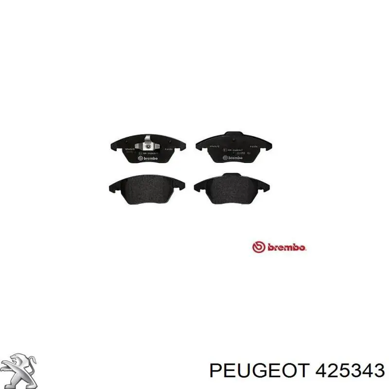 Передні тормозні колодки 425343 Peugeot/Citroen