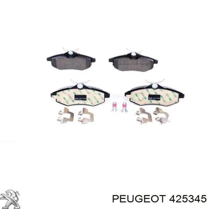 425345 Peugeot/Citroen колодки гальмівні передні, дискові