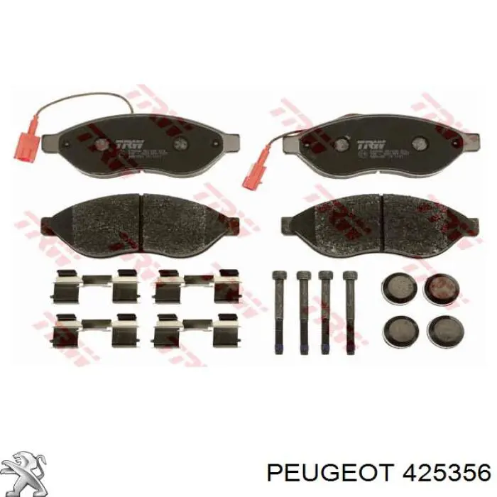 Гальмівні колодки Peugeot/Citroen 425356 ціна, від 33.26 USD