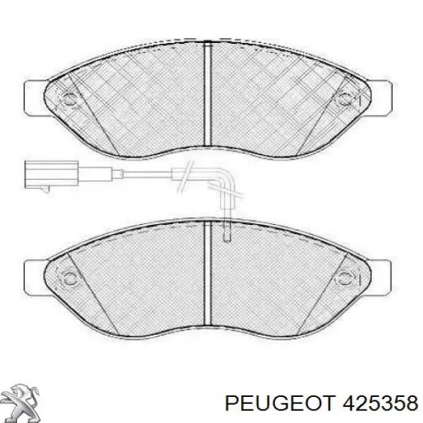 Колодки гальмівні передні, дискові 425358 Peugeot/Citroen