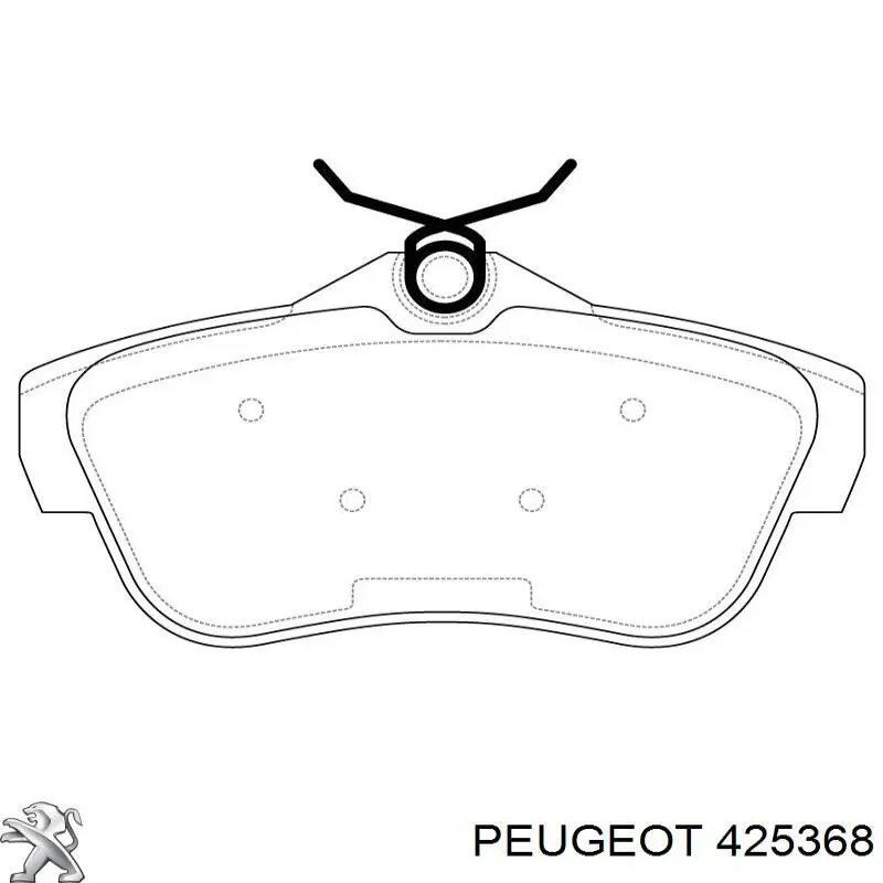 Задні гальмівні колодки Peugeot/Citroen 425368 ціна, від 18.06 USD