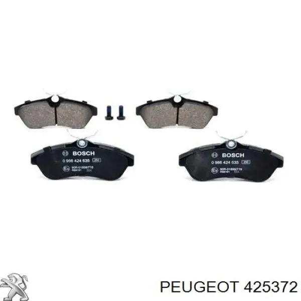 425372 Peugeot/Citroen Передні гальмівні колодки