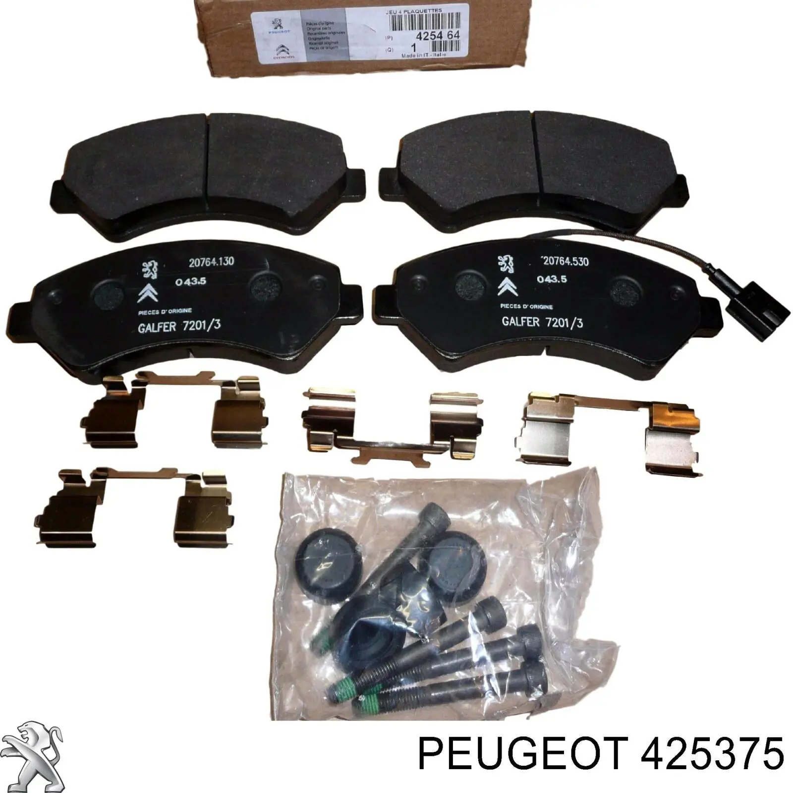 425375 Peugeot/Citroen колодки гальмівні передні, дискові