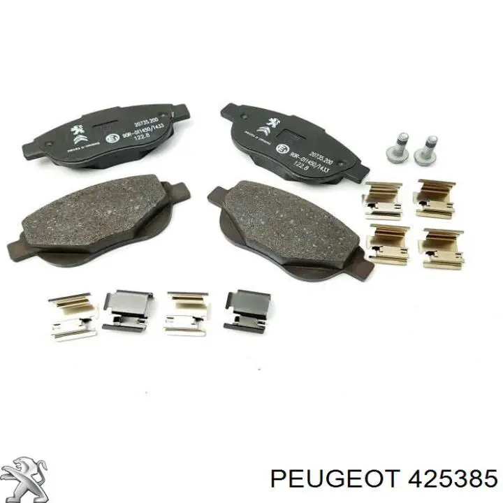 Гальмівні колодки Peugeot/Citroen 425385 ціна, від 20.86 USD
