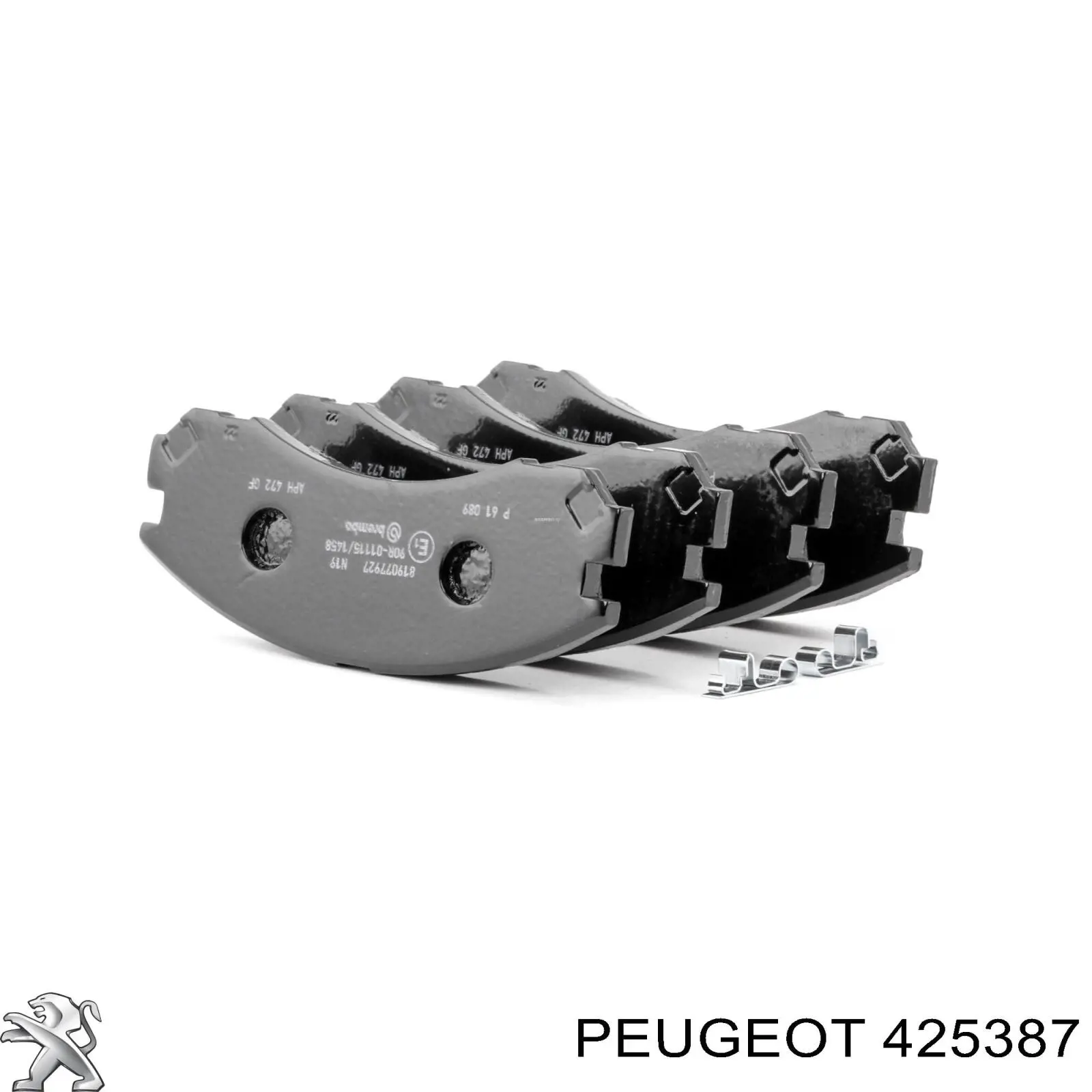 425387 Peugeot/Citroen колодки гальмівні передні, дискові