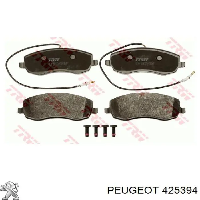 Гальмівні колодки Peugeot/Citroen 425394 ціна, від 41.21 USD