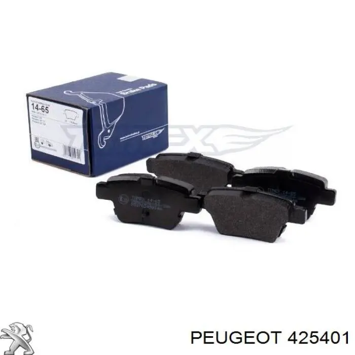 Задні гальмівні колодки 425401 Peugeot/Citroen