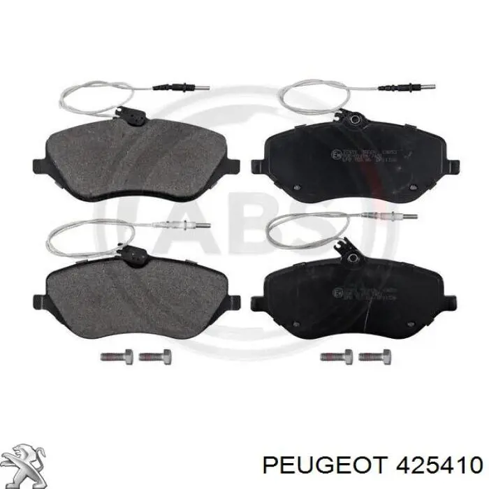 425410 Peugeot/Citroen колодки гальмівні передні, дискові