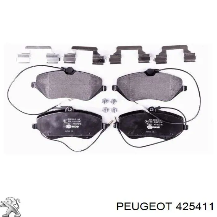 Гальмівні колодки Peugeot/Citroen 425411 ціна, від 39.24 USD