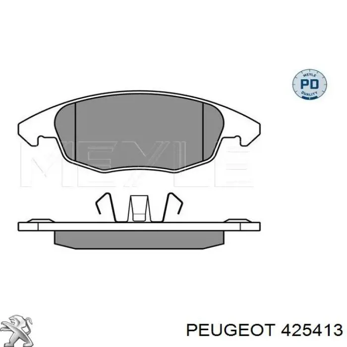 Колодки гальмівні передні, дискові 425413 Peugeot/Citroen