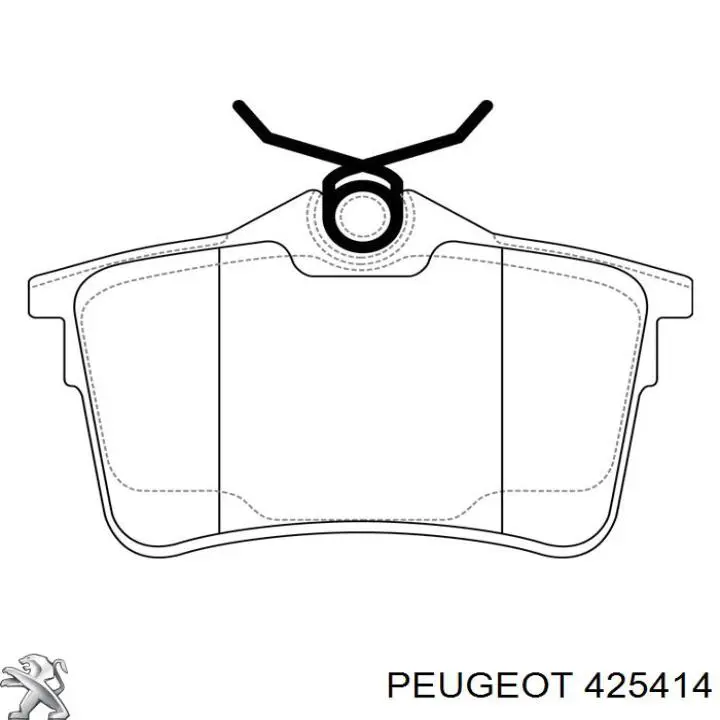 Задні гальмівні колодки Peugeot/Citroen 425414 ціна, від 17.36 USD