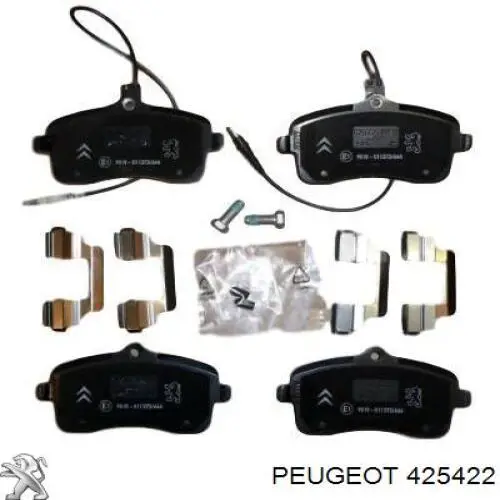 425422 Peugeot/Citroen Передні гальмівні колодки