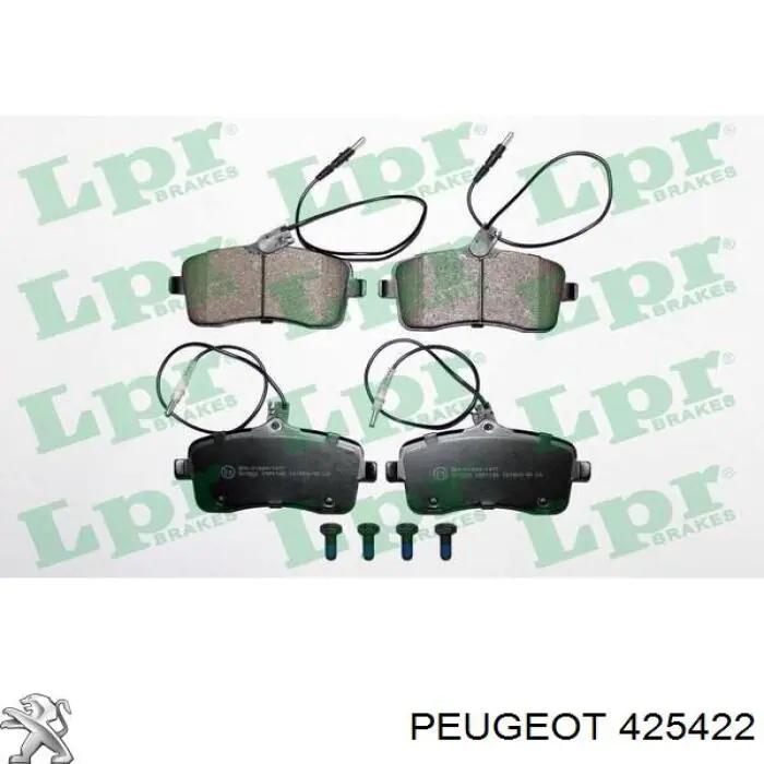 Гальмівні колодки Peugeot/Citroen 425422 ціна, від 21.87 USD