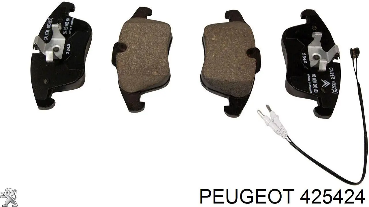 Передні тормозні колодки 425424 Peugeot/Citroen