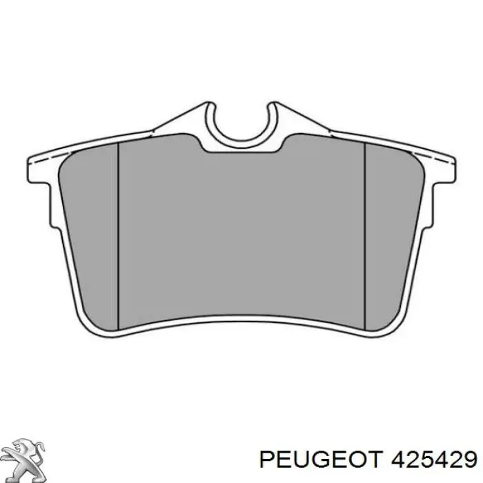 425429 Peugeot/Citroen Колодки гальмівні задні, дискові
