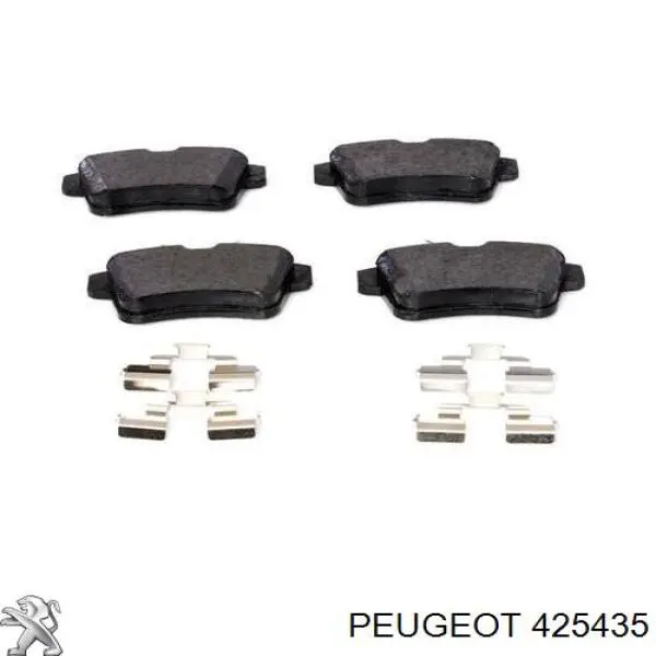 425435 Peugeot/Citroen колодки гальмові задні, дискові