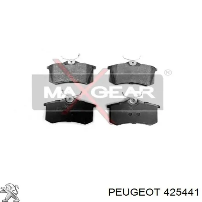 Задні гальмівні колодки 425441 Peugeot/Citroen
