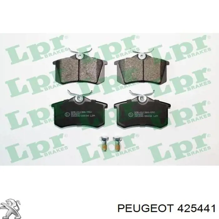 Задні дискові колодки Peugeot/Citroen 425441
