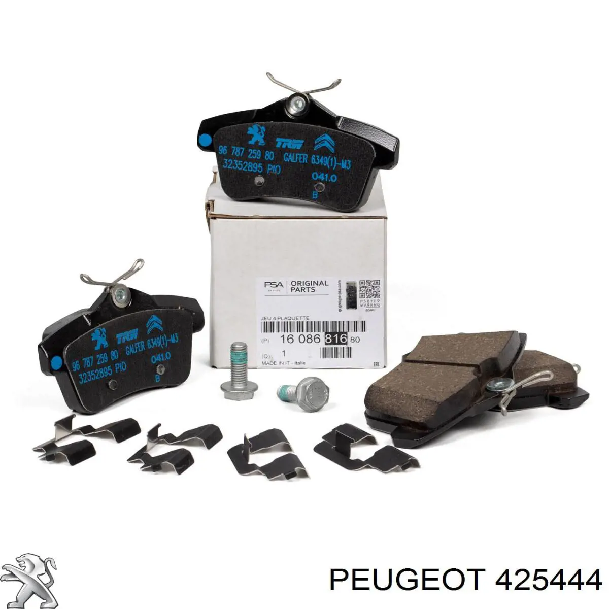 Задні гальмівні колодки Peugeot/Citroen 425444 ціна, від 24.80 USD