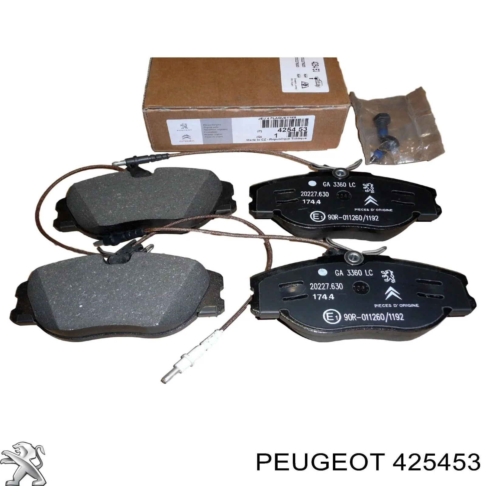 Купити 425453 Peugeot/Citroen Колодки гальмівні передні, дискові