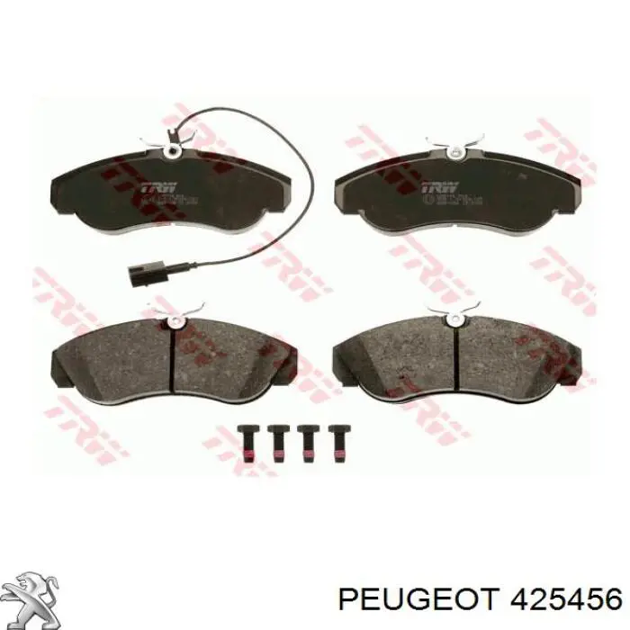 Купити 425456 Peugeot/Citroen Колодки гальмівні передні, дискові