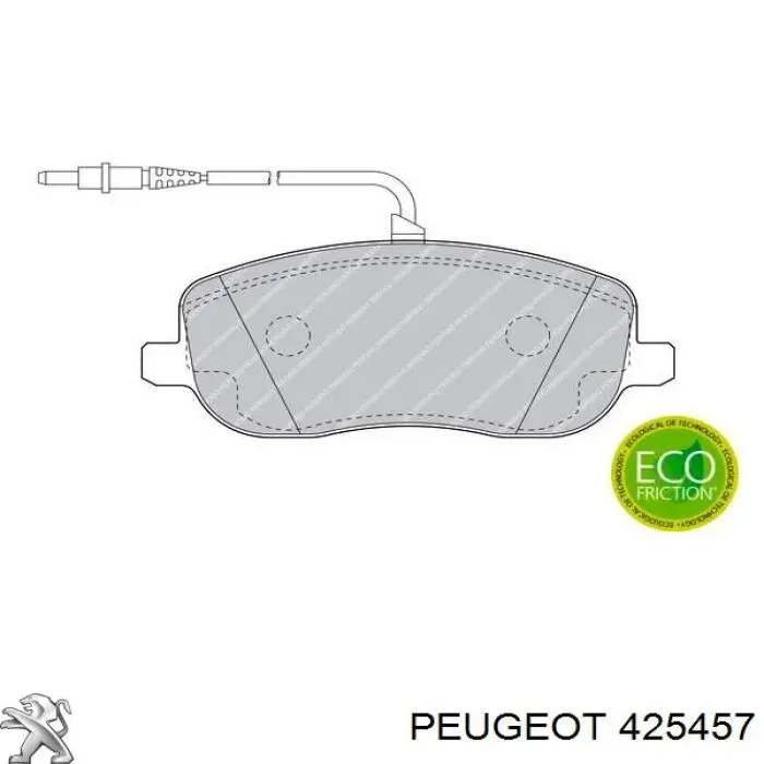 Гальмівні колодки Peugeot/Citroen 425457 ціна, від 21.33 USD
