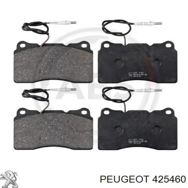 Гальмівні колодки Peugeot/Citroen 425460 ціна, від 38.57 USD