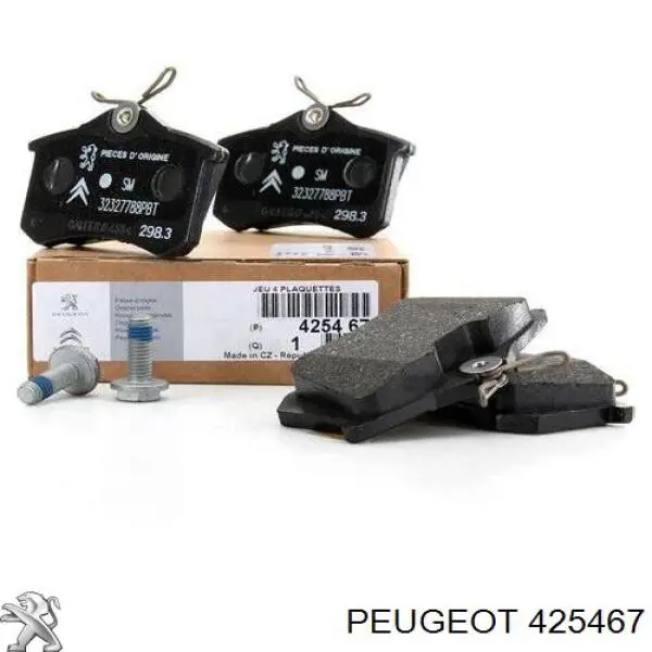 Купити 425467 Peugeot/Citroen Задні колодки