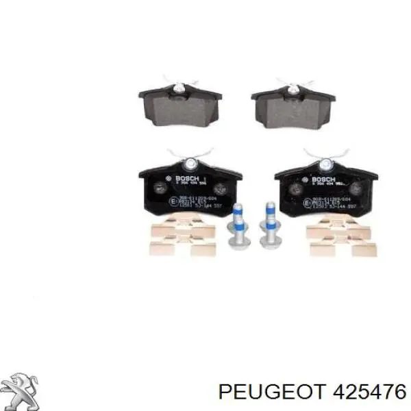 Задні гальмівні колодки Peugeot/Citroen 425476 ціна, від 14.31 USD