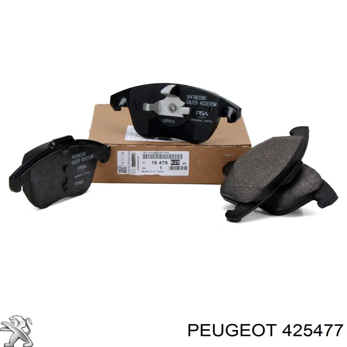 425477 Peugeot/Citroen колодки гальмівні передні, дискові