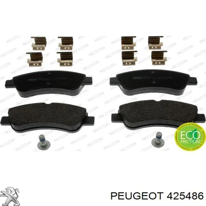 Гальмівні колодки Peugeot/Citroen 425486 ціна, від 17.72 USD