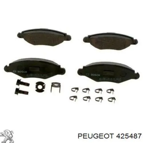 Гальмівні колодки Peugeot/Citroen 425487 ціна, від 16.27 USD