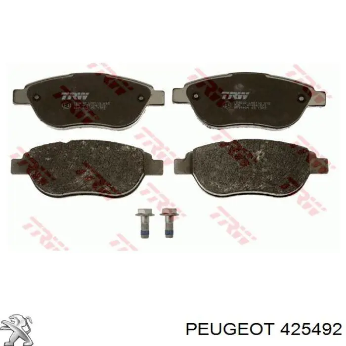 Колодки гальмівні передні, дискові 425492 Peugeot/Citroen