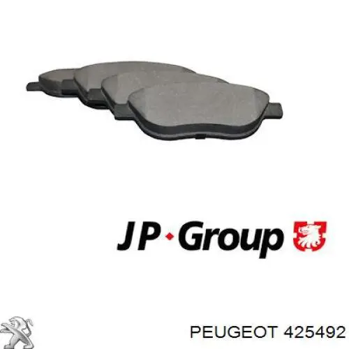 Гальмівні колодки Peugeot/Citroen 425492 ціна, від 19.40 USD