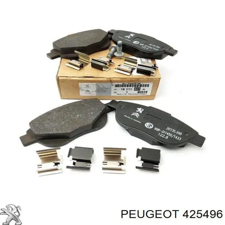 Гальмівні колодки Peugeot/Citroen 425496 ціна, від 22.60 USD