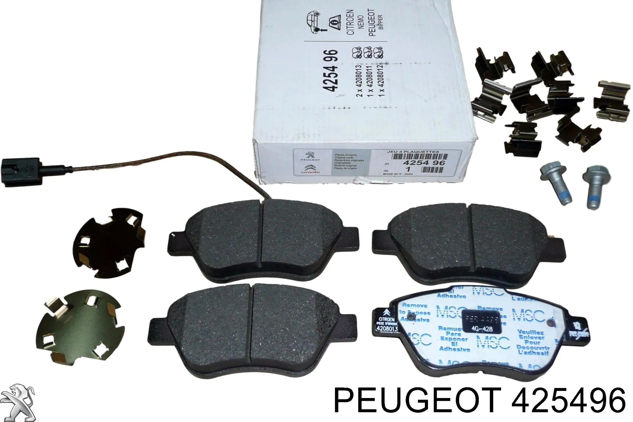 425496 Peugeot/Citroen колодки гальмівні передні, дискові
