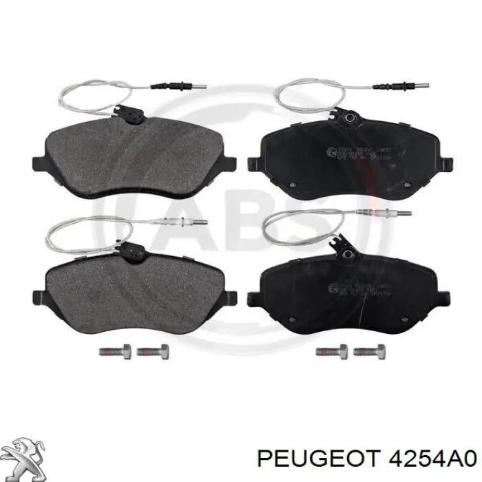 4254A0 Peugeot/Citroen колодки гальмівні передні, дискові